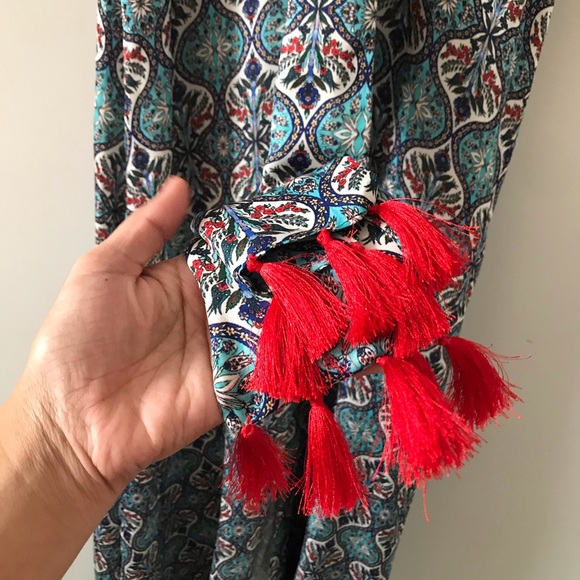 NWT Anthropologie Sachin & Babi Tassel Maxi Dress 0 - Picture 8 of 14